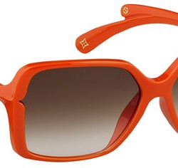 LOUIS VUITTON Acetate Skepitcals Z1161W Sunglasses Black Orange 527544